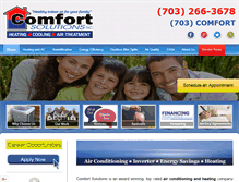 Tablet Screenshot of comfortsolutionsinc.net